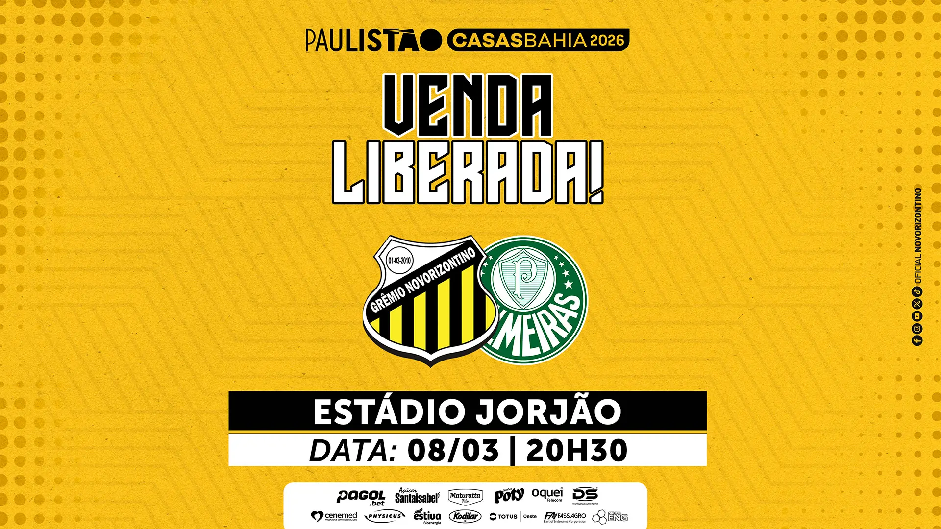 NOVORIZONTINO X PALMEIRAS